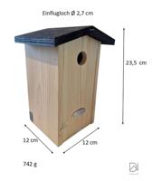 Pimpelmees nestkast 24 cm - thumbnail