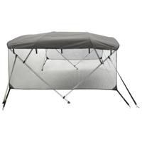 Biminitop 3 bogen met mesh zijwanden 183x(170-182)x137 cm - thumbnail