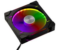Phanteks D30 PWM Regular Airflow D-RGB PC-ventilator Zwart (b x h x d) 140 x 30 x 140 mm Incl. LED-verlichting - thumbnail