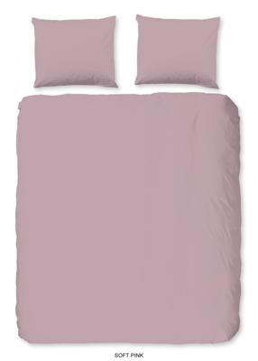 Good Morning Dekbedovertrek "uni dessin" - Roze - (240x200/220 cm) - Katoen