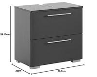 Schildmeyer Onderkast wastafel Carlos (Breedte 60 cm, Antraciet) - thumbnail