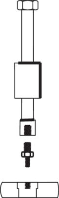 Gedore Set draadeind-adapters - 1120743