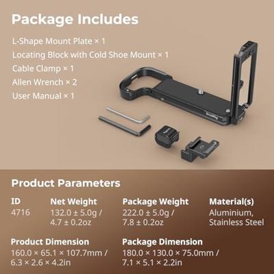 SmallRig L-vormige montageplaat voor Fujifilm GFX100S II 4716