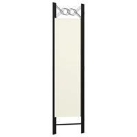 Kamerscherm met 3 panelen 120x180 cm crmewit - thumbnail