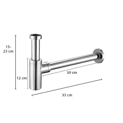 Sifon Aqua Splash Colorato 33 cm Gunmetal Aqua Splash