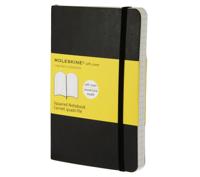 Notitieboek Moleskine pocket 90x140mm ruit 5x5mm soft cover zwart - thumbnail