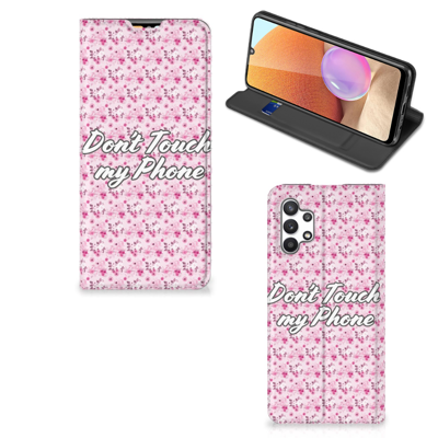 Samsung Galaxy A32 4G | A32 5G Enterprise Editie Design Case Flowers Pink DTMP Samsung Galaxy A32 4G | A32 5G Enterprise Editie Design Case Flowers Pink DTMP