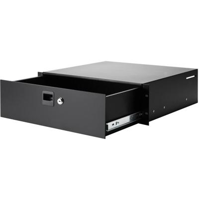 Adam Hall 19 inch racklade staal met slot 3 HE