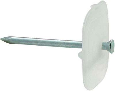 Fischer NSB Ovale spijkerclip 48310 Halogeenvrij Grijs 100 stuk(s)