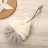 Draagbare opknoping Bad Flower Ball zachte schuimende douche massage bal lichaam exfoliërende bad borstel (koffie) - thumbnail