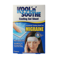 Kool'n'Soothe Migraine gelstrips 2 Stuks - thumbnail