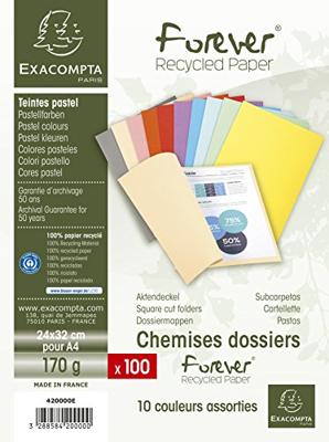 Vouwmap exacompta forever a4 170gr assorti