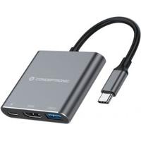 Conceptronic DONN18G notebook dock & poortreplicator Bedraad USB 3.2 Gen 1 (3.1 Gen 1) Type-C Grijs - thumbnail