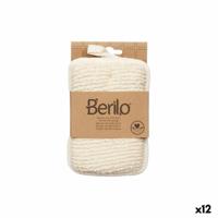 Lichaamsspons Berilo Wit Beige 11 x 16,5 x 2 cm (12 Stuks) - thumbnail