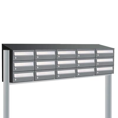 Allux Hive Set 5-Breed, 3-Hoog Met Dak Op Statief Antraciet - 40030065_5x3ds
