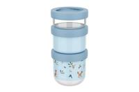 Mepal stapelbare snackbox stack mio 3-delig Little Dutch forest friends - thumbnail