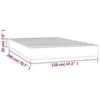 Pocketveringmatras 120x200x20 cm fluweel lichtgrijs - thumbnail