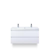 Maxx XL Badmeubelset 120 cm - Wit Hoogglans - Wastafel Just Enkel 2 kraangaten - thumbnail