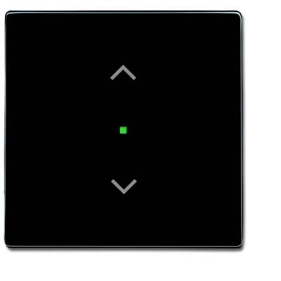 Busch-Jaeger 2CKA006220A0038 Jaloezie-schakelaar Afdekking 1-voudig Carat, free@home, Future lineair Zwart-grijs, Antraciet 1 stuk(s)
