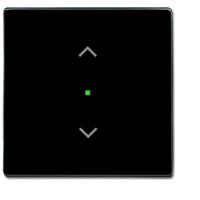 Busch-Jaeger 2CKA006220A0038 Jaloezie-schakelaar Afdekking 1-voudig Carat, free@home, Future lineair Zwart-grijs, Antraciet 1 stuk(s) - thumbnail
