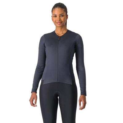Castelli Fly Jersey lange mouw light black dames L Castelli Fly Jersey lange mouw light black dames L