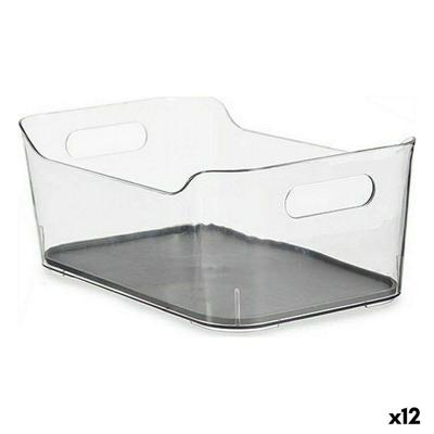 Ladevakken Kinvara Grijs Transparant Siliconen Plastic TPR Gerecycled plastic 17 x 10,5 x 24,5 cm (12 Stuks)