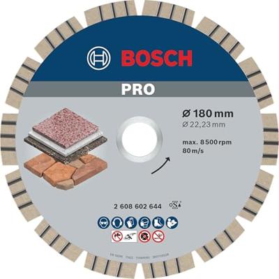 Bosch Accessories 2608602644 Bosch Power Tools Diamanten doorslijpschijf Diameter 180 mm 1 stuk(s) Bosch Accessories 2608602644 Bosch Power Tools Diamanten doorslijpschijf Diameter 180 mm 1 stuk(s)