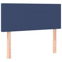 Boxspring met matras stof blauw 120x190 cm - thumbnail