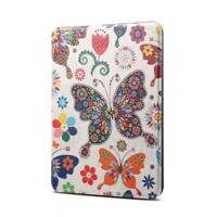 Kleuren vlinder patroon horizontaal flip PU lederen beschermhoes voor Amazon Kindle Paperwhite 4 (2018), met slaap & Wake-up functie neer - thumbnail