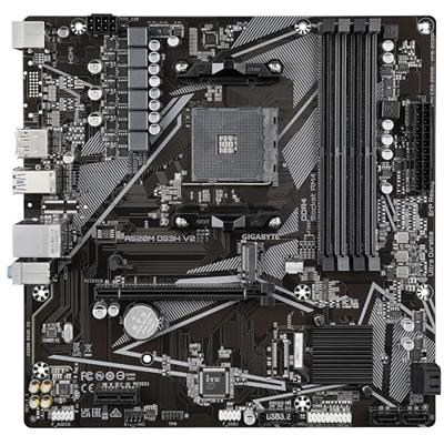 Gigabyte A520M DS3H V2 Moederbord Socket AMD AM4 Vormfactor Micro-ATX Gigabyte A520M DS3H V2 Moederbord Socket AMD AM4 Vormfactor Micro-ATX