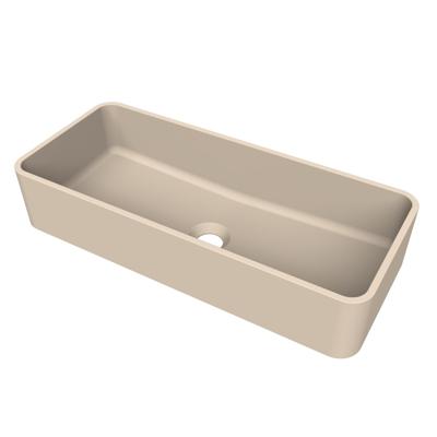 Arcqua Case waskom - rechthoek - 60x26cm - mat zand WAS556518 Arcqua Case waskom - rechthoek - 60x26cm - mat zand WAS556518