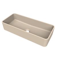 Arcqua Case waskom - rechthoek - 60x26cm - mat zand WAS556518 - thumbnail