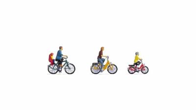 NOCH 15909 H0 Fietstocht met het gezin figuren Kant-en-klaar model NOCH 15909 H0 Fietstocht met het gezin figuren Kant-en-klaar model