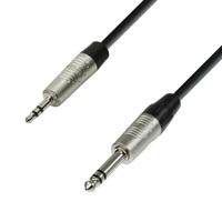 Adam Hall 4 Star BVW 0300 Rean verloopkabel 1x stereo jack naar 1x mini-jack 3m - thumbnail