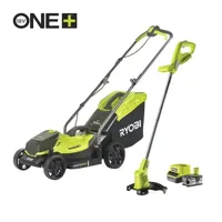 Ryobi RLM1833BLT1825M | ONE+ 18V Accu 33cm Grasmaaier & 25cm Grastrimmer kit (incl. 1x4.0Ah accu) - 5133004451 - thumbnail