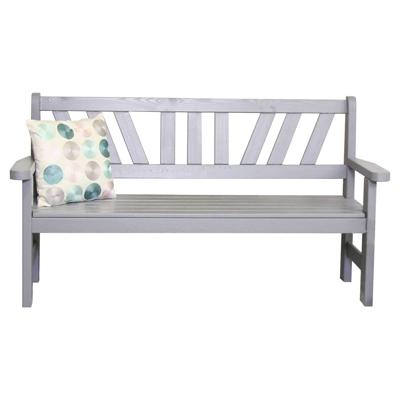 Bretagne 3-zits houten tuinbank grijs