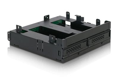 Icy Dock MB732SPO-B 2x2,5 SATA mobile rack+ Ultra Slim ODD voor extern 5,25 - thumbnail