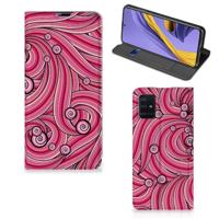 Samsung Galaxy A51 | Bookcase | Swirl Pink - thumbnail