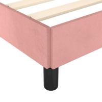 Bedframe zonder matras 120x190 cm fluweel roze - thumbnail