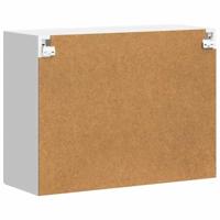 Keukenbovenkast met glazen deur Porto wit - thumbnail