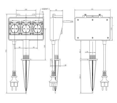Bachmann 394175 Verdeelbox Zwart-geel