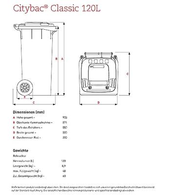 SULO 9000466116 Prullenbak 120 l Kunststof (l x b x h) 480 x 555 x 945 mm Groen 1 stuk(s)