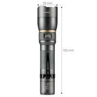 LED&apos;s Work Oplaadbare LED Zaklamp - 1200 Lumen - IPX7 Waterdicht - Met 3 lichtstanden - thumbnail