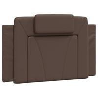 Bedframe met LED-verlichting kunstleer bruin 90x200 cm - thumbnail