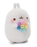 Molang Molang knuffel met bloem - 24 cm - thumbnail