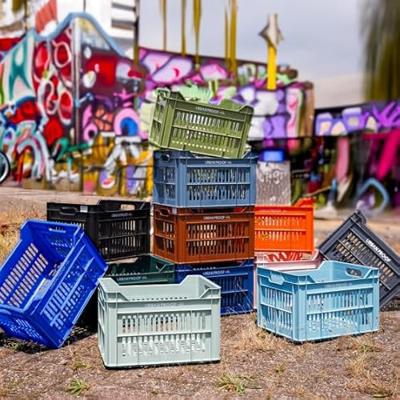 Gerecyclede fietskrat Urban Proof 30 liter - legergroen