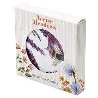Nectar Meadows Bij Bij Set 4 Onderzetters - thumbnail