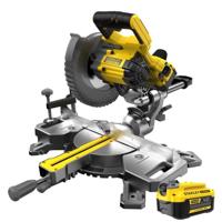 Stanley fatmax v20 18v 4.0ah 190 mm afkort- en verstekzaag (geel/zwart, accu (18v, 4.0ah) en oplader (2a) inbegrepen) - thumbnail