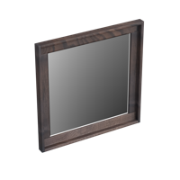 Spiegel Forzalaqua Reno Vierkant 40x2x40 Cm Eiken Charcoal - thumbnail