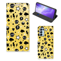 Mobiel BookCase OPPO Find X3 Lite Punk Geel - thumbnail